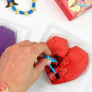 보석 팔찌 발굴 채굴 4개세트 화석캐기 놀이 키트xyz405