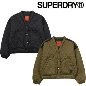 SUPERDRY W 퀄티드 숏 패딩 자켓SDFJPFO07 773629