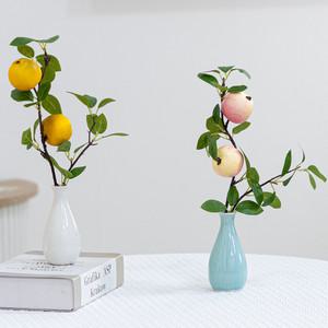 과일 배 사과 감 귤 모형 화병 테라리움 set 30cm 4타입 인테리어 조화 테이블 장식 소품 꾸미기