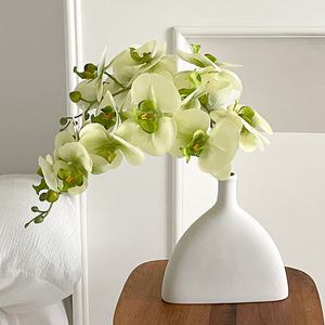 고급 호접란 조화 화병 세트 2color 옐로우 화이트 꽃병