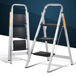 가정용 스텝사다리 3단 알루미늄발판 접이식 안전 실내/디딤대/발판/사다리/발디딤대/알미늄/광폭/계단