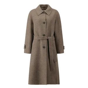 [롯데백화점]씨씨콜렉트 헤링본 싱글 벨티드 롱코트 C254MSG180