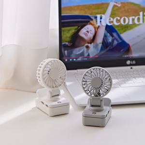 [클립 일체형] 라이브박스 무선 휴대용 미니 핸디 팬 손 선풍기 초소형 집게형 핸즈프리 손풍기