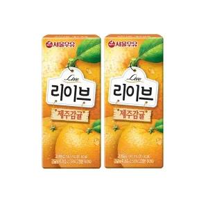 서울우유 리이브 제주감귤 190ml × 48입 (유통기한:6개월)