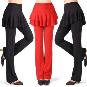 라인댄스 스커트 팬츠 댄스복 라인 댄스팬츠 라틴댄스 치마바지