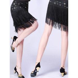 반짝이 댄스복 스커트 살사 라인 치마 스포츠 댄스 공연복 라틴 연습복