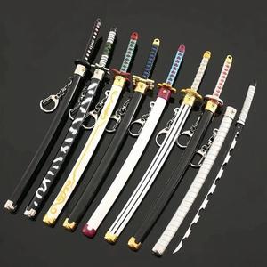 귀멸의칼날칼키링 귀칼굿즈 키홀더 열쇠고리 일륜도 스탠드세트 22cm 젠이츠 렌고쿠 쿄주로