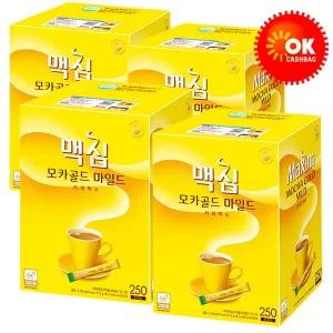 [동서식품][맥심] 모카골드 마일드 커피믹스 250Tx4 (1박스)총1000T