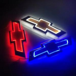 쉐보레 마크 LED 라이트 크루즈 캡티바 스파크 말리부 올란도 이쿼녹스 17x5.5cm