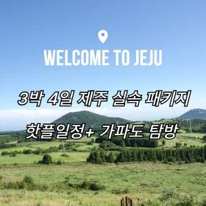 [김포출발] 제주 실속 버스 패키지 3박 4일!!(핫플일정+가파도 탐방/이은투어)
