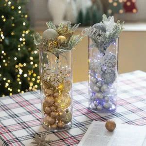 아트박스/플라워트리 크리스마스 장식 화병 빛나는 설정스타 set 37cm DIY