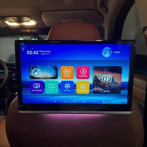 카플레이 모니터 기아 뒷좌석 엔터테인먼트 시스템용 헤드레스트 안드로이드 12 13 인치 8GB 128GB 코어 HD 4K 자동차 TV HDMI 화면