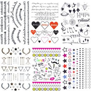 패션 타투 스티커 헤나 타투스티커 문신 영문 레터링