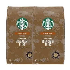 스타벅스원두 브렉퍼스트 로스팅원두 홀빈 1.13kg(2봉) 블랙퍼스트 (유통기한공지사항확인가능)