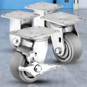 경중량용TRO 4 회색 바퀴 캐스터 소형 CASTER 발통