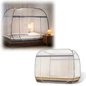 원터치 대형 침대모기장 사각 접이식 휴대용 방충텐트 원터치모기장 모기장텐트