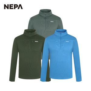 네파 남성 폴라텍 파워드라이 포켓 집업 티셔츠 7I55400