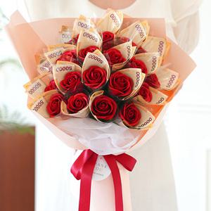 앨리플라워 돈 꽃다발 쇼핑백