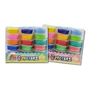 아토스 말랑말랑 부드러운 칼라점토 상상 클레이세트 18색