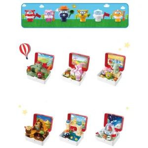 슈퍼윙스 마을 유명 건축물 미니어쳐 모형 피규어소품