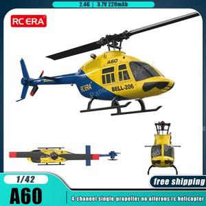 142 A60 RC 헬리콥터 ERA 시뮬레이션 BELL206  조종 4CH 6축 자이로 단일 프로펠러 에일러론 없음 장난감