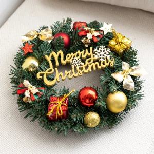 크리스마스 리스 벽장식 믹스 펀글자 250mm 벽걸이 소품 현관 문 카페 입구 데코 꾸미기 겨울