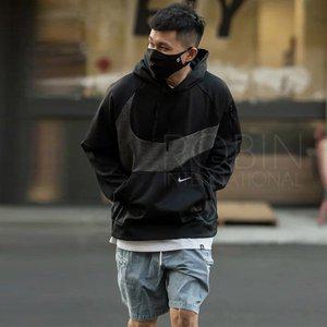 [나이키] 써마핏 스우시 풀오버 기모 후드티