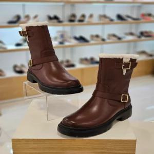 [미소페] 미소페 여성 퍼 앵클 부츠 612446003-3