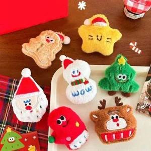 [골드스마일]인형 크리스마스 캐주얼 브로치 산타 필수템 성탄절