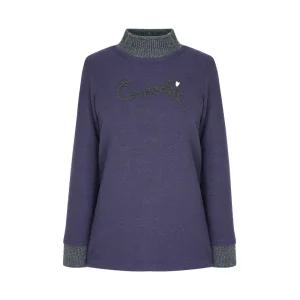 [크로커다일레이디] 크로커다일레이디 넥 시보리 포인트 티셔츠CLCWTS110