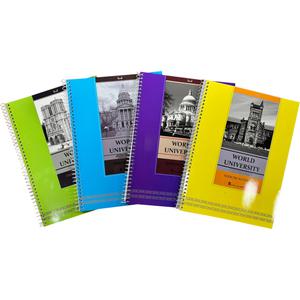 대진유니온 2000 세계 대학 연습장 색상랜덤 스프링 노트 무선 노트