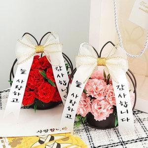 어버이날 카네이션 꽃바구니 리본 화환 부모님 선물