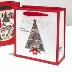 크리스마스 포장 쇼핑백 선물용 디자인 종이 크리스마스 선물 쇼핑백 가방 포장지 봉투 상자 박스