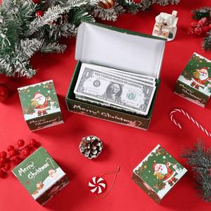 크리스마스 선물 상자 DIY 접는 깜짝 돈 팝업 메리 새해