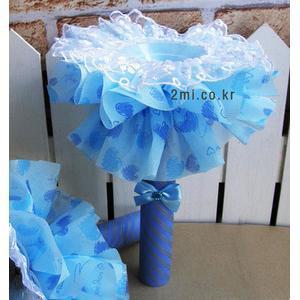 꽃봉 - 쁘띠  ( 하늘 핑크 ) 꽃다발 꽂기만 하면 쉽게 완성돼요 ~ 사탕부케 만들기 재료