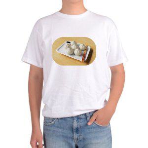 길단 아시아핏 반팔티 만두 교자 깔끔한 모양의 음식 김치만두일까그림 다양한색상 전사이즈