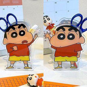 짱구는못말려 아크릴 연필꽂이 1P 책상 정리 수납함