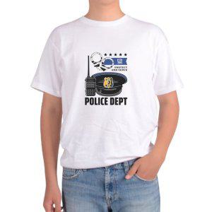 길단 아시아핏 반팔티 정의의 심판자 폴리스 수갑 무전기 모자 경찰그림 다양한색상 전사이즈