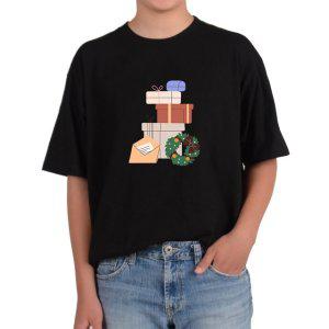 길단 반팔 USA핏 선물상자 선물박스 크리스마스 선물 감사카드그림 다양한색상 전사이즈