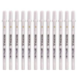 중성펜 젤펜 0.8mm 화이트 겔리롤 필기용 펜