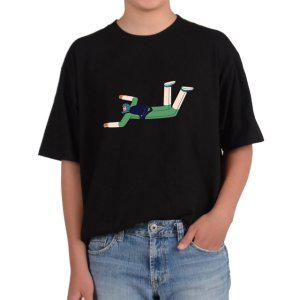 비캔버스BECANVAS 32수2합 피그먼트반팔티 스카이다이빙 낙하산 FALL OUT 폴아웃 공포와 모든색상사이즈