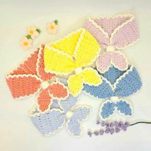 손뜨개 강아지 스카프(케이프)