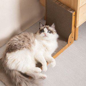 고양이 스크래쳐 벽면형 수직스크래쳐 벽 L형 켓 골판지 스트레스 운동 휴식