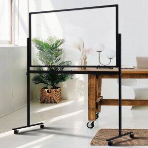 투명칠판 양면 강화유리이동식보드 양면유리화이트보드 양면보드