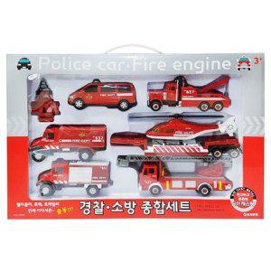 어린이 자동차 완구 소방차 미니카 변신 작동 장난감 세트