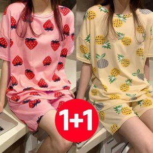 파인애플 여성 파자마파티 파자마파티잠옷 잠옷