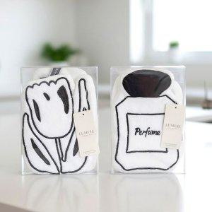 루미에르 플리스 행잉 주방 핸드타올 2종 세트 -투명선물포장케이스