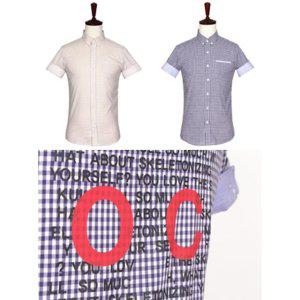 드레스 단가라 오버핏 반팔셔츠 빅사이즈 솔리드