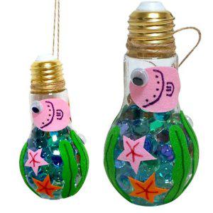 유아미술 여름바다 어린이용 만들기 전구워터볼 유아