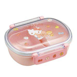 도시락 헬로키티 빅리본 돔형 1단 라운드 도시락통 360ml